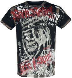 T-shirt with large skull print