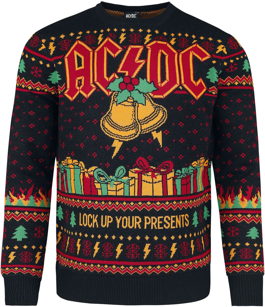 Sweatshirt AC/DC – Un Noël Très Rock, Coupe Classique En Coton 241g