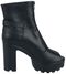 Peep-toe ankle boot with zip
