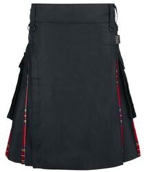 Black Tartan Kilt, Altana Industries, Medium-length skirt