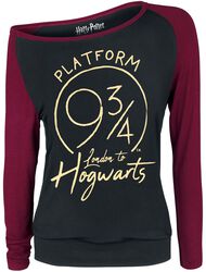 Platform 9 3/4, Harry Potter, Long-sleeve Shirt