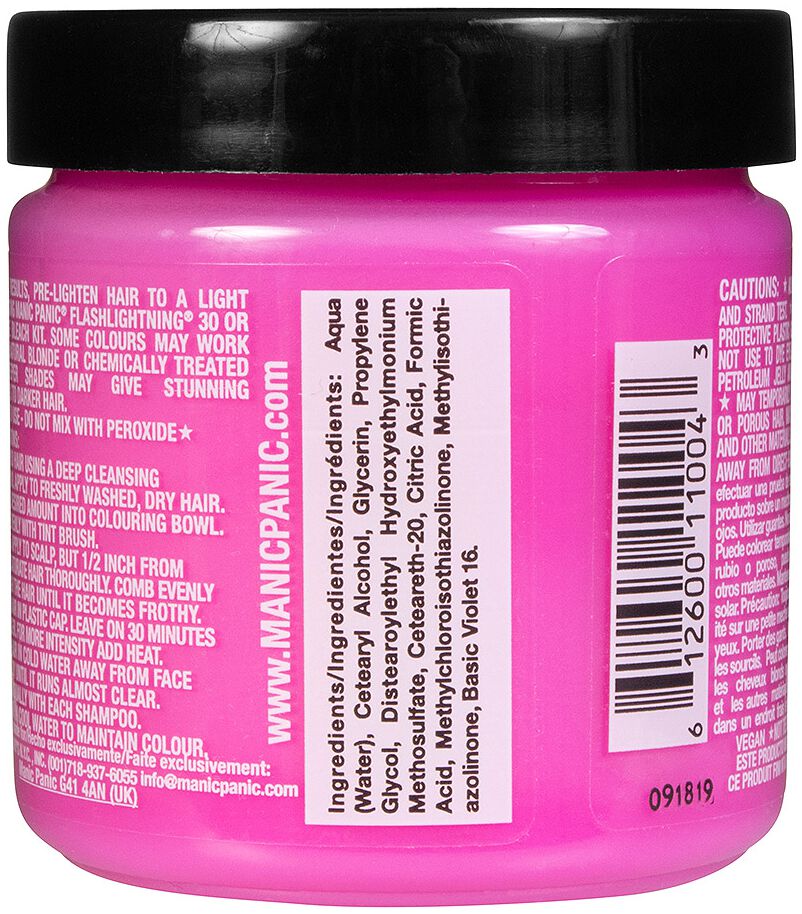 Cotton Candy Pink Classic Manic Panic Hair Dye Emp
