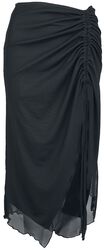 Umbra ruched mesh skirt, Banned, Medium-length skirt