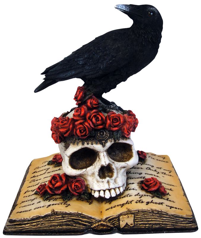 Heartaches Reflection - Crow on Skull