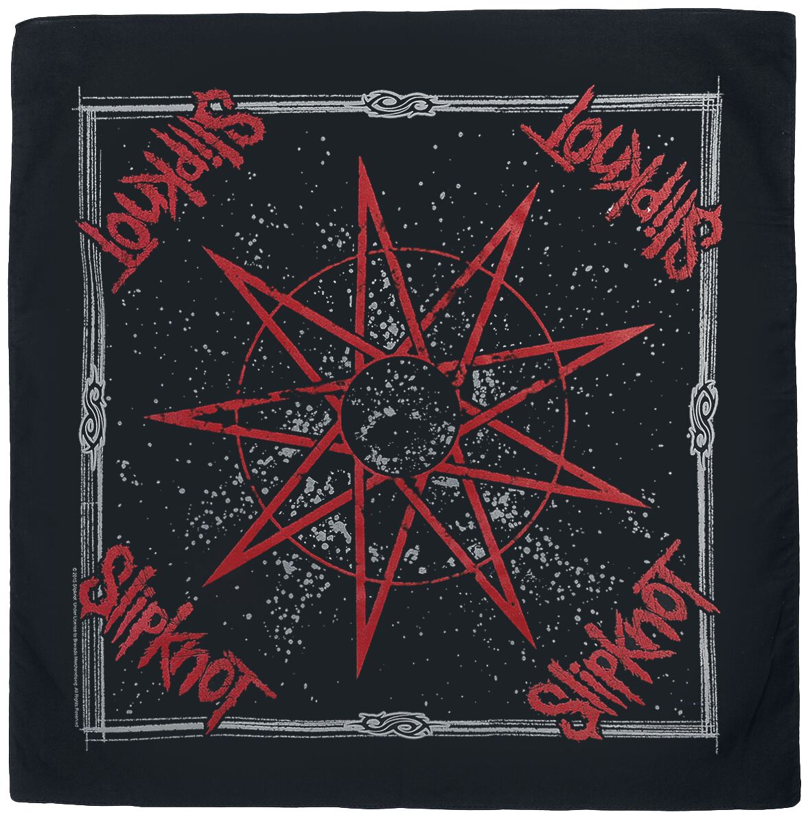 Slipknot Bandana Nine Pointed Star Noir
