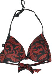 Bikini Top With Ornaments, Black Premium by EMP, Bikini Top