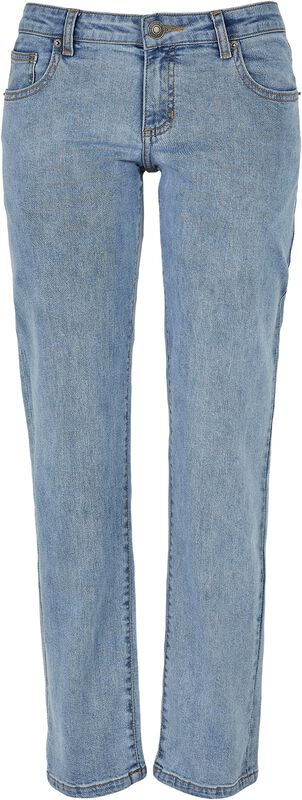 Ladies’ low-waist straight denim jeans