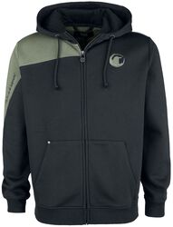 Two-tone hoodie, Black Premium by EMP, Hooded zip
