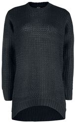 Black Knitted Jumper, RED by EMP, Knit jumper