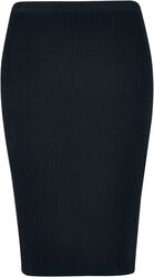 Ladies Rib Knit Midi Skirt, Urban Classics, Medium-length skirt