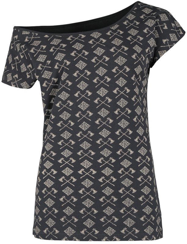 T-shirt with axes and Celtic knots