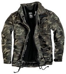 Army Field Jacket, Black Premium by EMP, Winter Jacket
