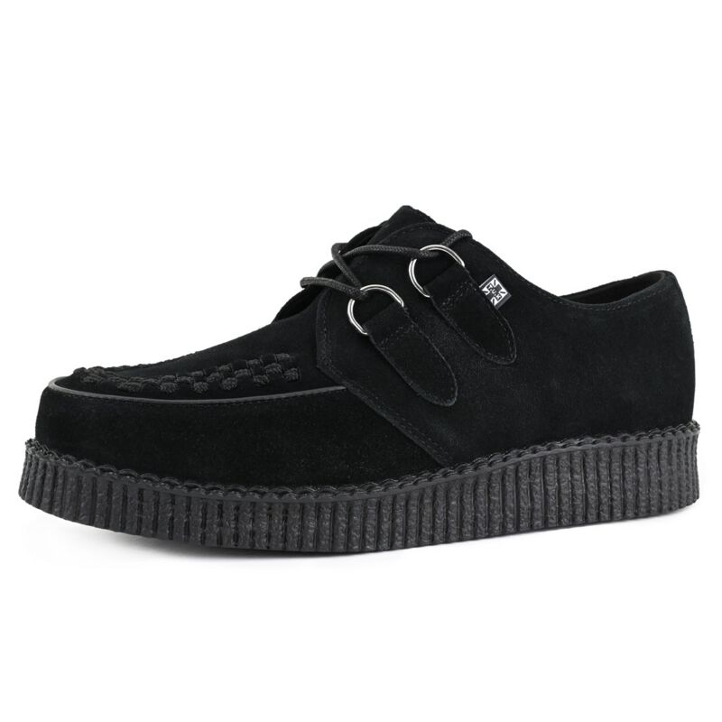 LOW FLEX ROUND TOE CREEPER BLACK SUEDE CREEPERS