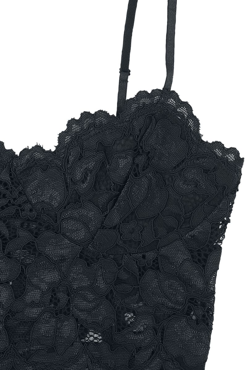Black Floral Lace Bralette | Black Premium by EMP Bustier | EMP