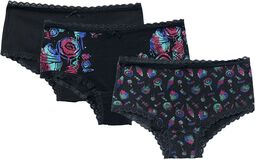 Set of three pairs of underwear with sweets print, Full Volume by EMP, Underwear