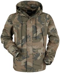 Camouflage Jacket with Embroidery, Rock Rebel by EMP, Between-seasons Jacket