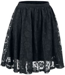 Lace Covered Skirt, Gothicana by EMP, Short skirt
