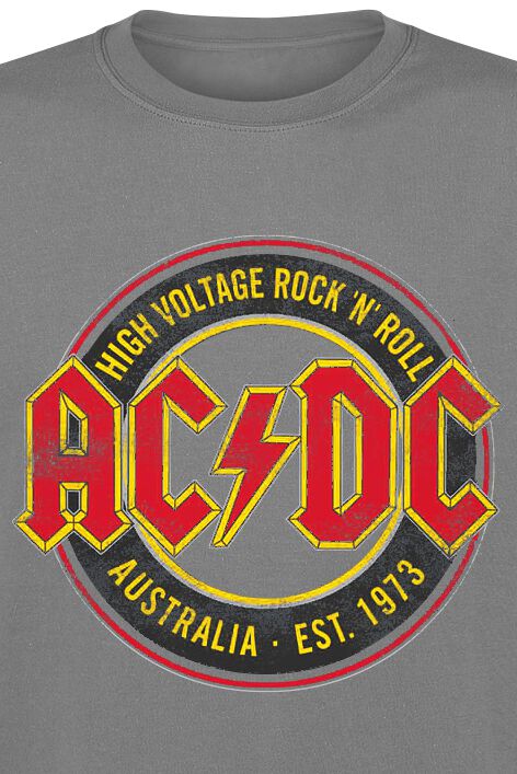 High Voltage Rock N Roll Australia Est 1973 Ac Dc T Shirt Emp