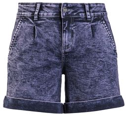 Denim Shorts with Purple Wash