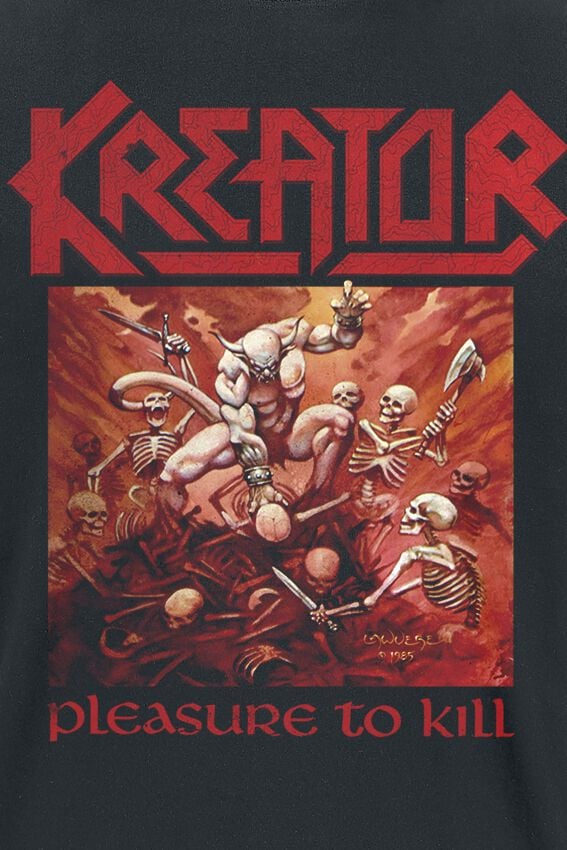 Kreator Pleasure To Kill Long Sleeve Shirt NEW OFFICIAL Kreator Pleasure To Kill Long Sleeve Shirt NEW OFFICIAL