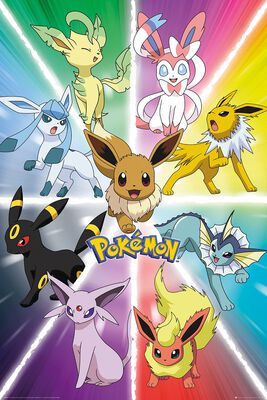 Eevee Evolution, Pokémon Poster