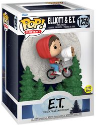 Elliot and E.T. flying (Pop Moment) (glow in the dark) vinyl figurine no. 1259