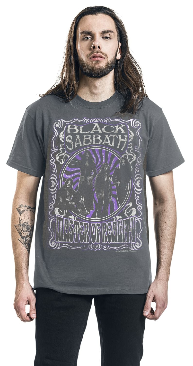 VIPwees Black Sabbath 'Dark Master' Caricature T-Shirt - Men's Organic Cotton Music Fan Tee