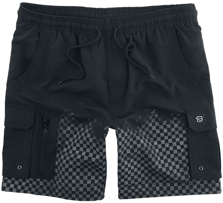 Swimshorts with Chessboard Print