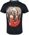 Gothicana X Anne Stokes - T-shirt with dragon print on the collar