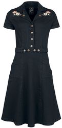 50s swing denim dress, Queen Kerosin, Medium-length dress