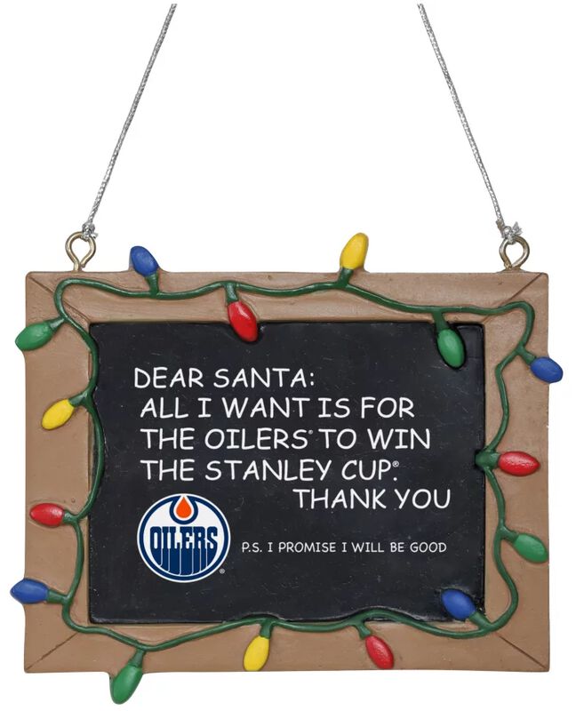 Edmonton Oilers - Blackboard sign