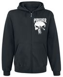 Sprayed Skull Logo, The Punisher, Hooded zip