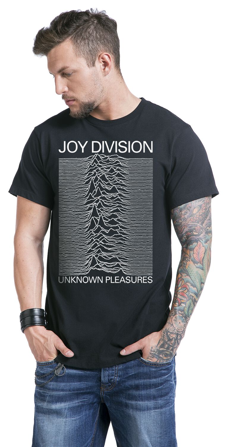 Rock Off officially licensed products Joy Division T Shirt Unknown Pleasures FP Nuovo Ufficiale Unisex Navy Blu Size XL
