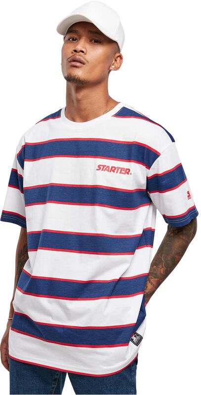 Starter logo striped t-shirt