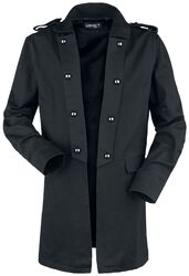 Short coat with turned up lapel