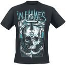 Anchor Skull, In Flames, T-Shirt