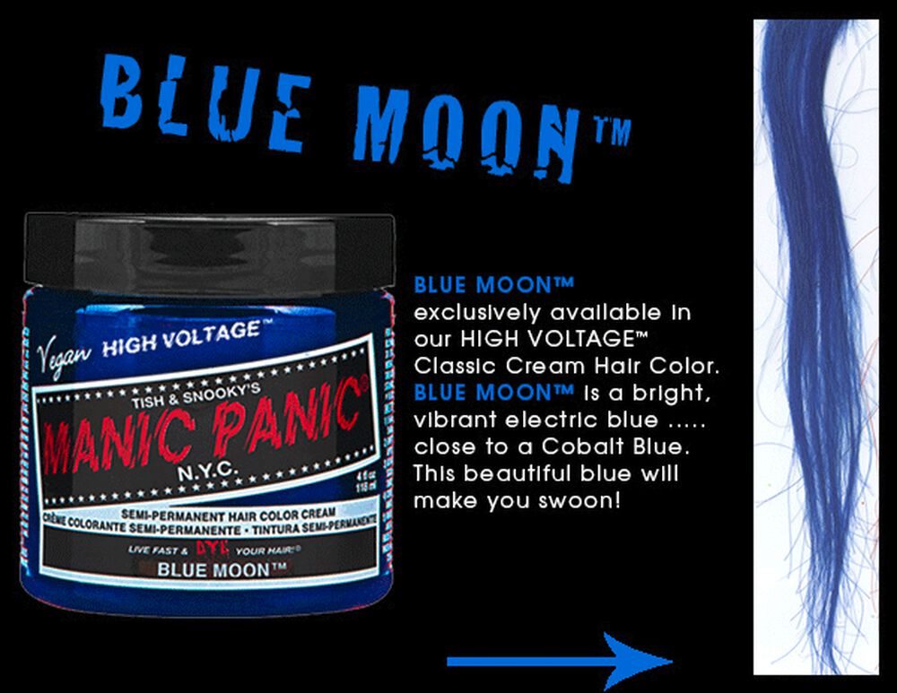 2. "Manic Panic Blue Moon Hair Dye for Weave" - wide 5
