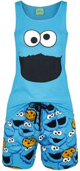 Cookie Monster - Face, Sesame Street, Pyjama