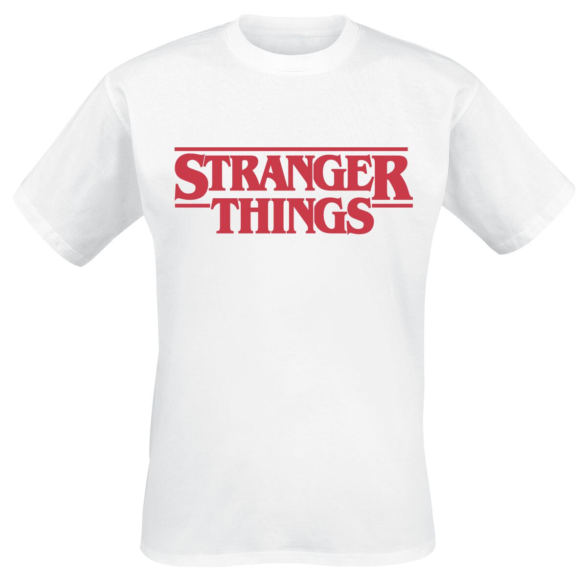 Classic Logo Stranger Things T Shirt Emp