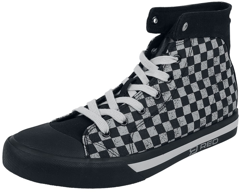 Sneakers with Chessboard Pattern