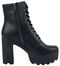 Black Low Boots with Platform Sole
