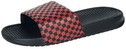 EMP sandals with black/red chequered pattern