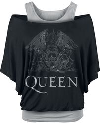 Crest Logo, Queen, T-Shirt