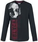 Skull Logo Longsleeve, Black Premium by EMP, Long-sleeve Shirt