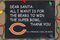 Chicago Bears - Blackboard sign