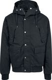 Hooded Cotton Jacket, Urban Classics, Winter Jacket