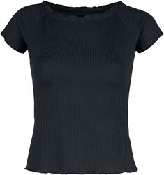 Ribbed Black T-shirt