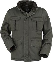 Jacket with hidden hood, Black Premium by EMP, Winter Jacket