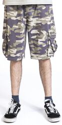 Camouflage sweat shorts, Black Premium by EMP, Shorts