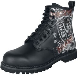 Boots with large Rock Rebel print, Rock Rebel by EMP, Boot